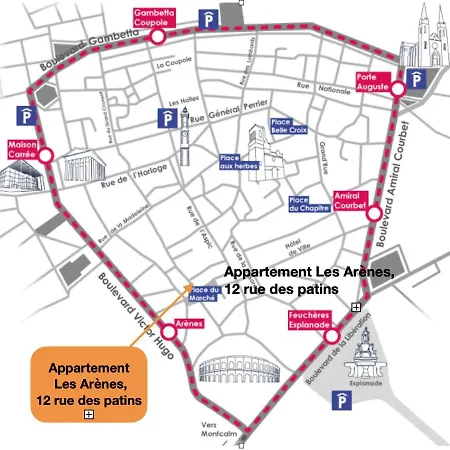 Apartamento Les Arènes, 1 à 6 Personnes En Centre *